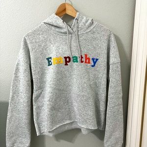 Heather Gray Cropped Sweatshirt